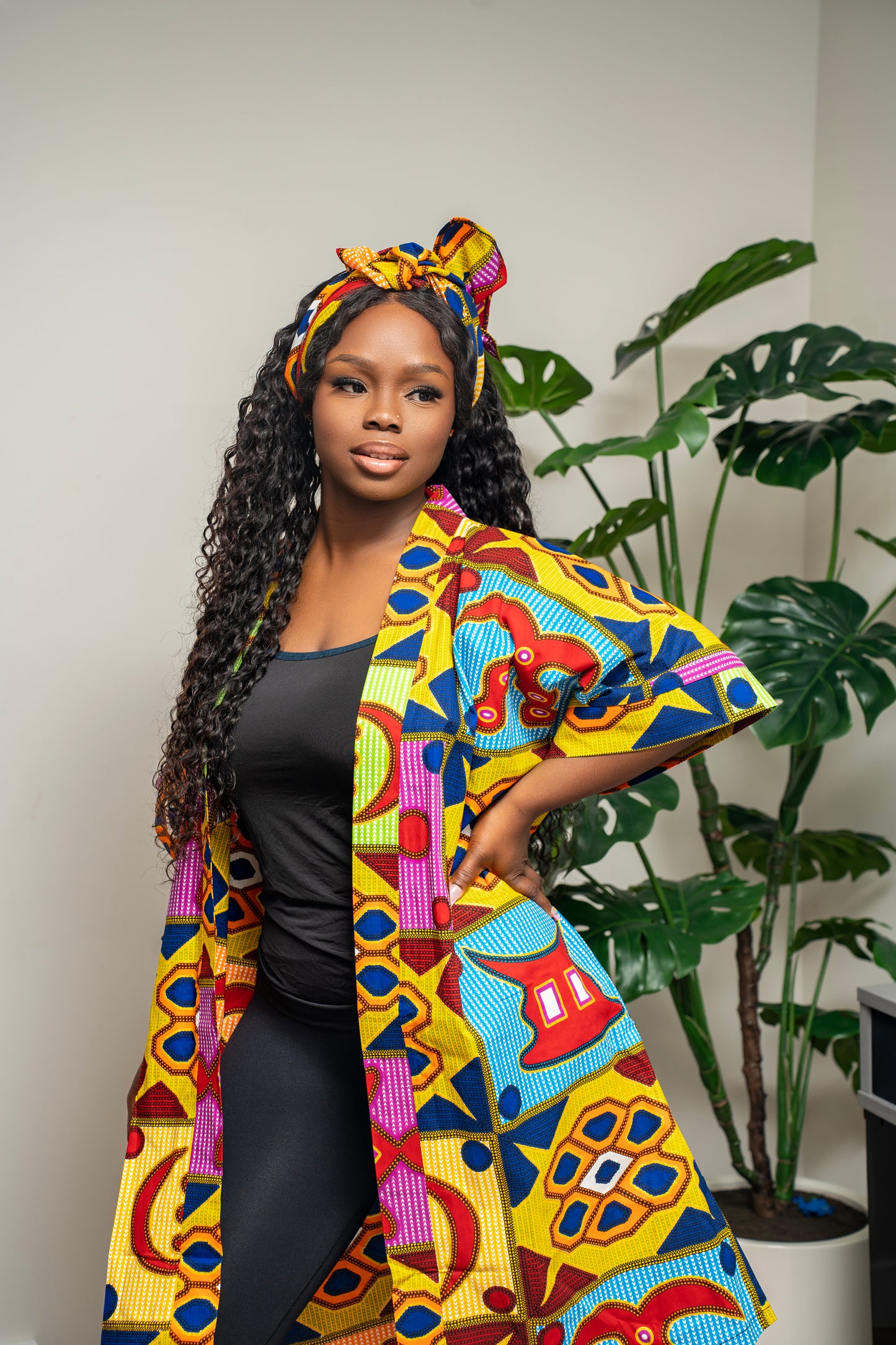 Arewa Kimono with Scarf